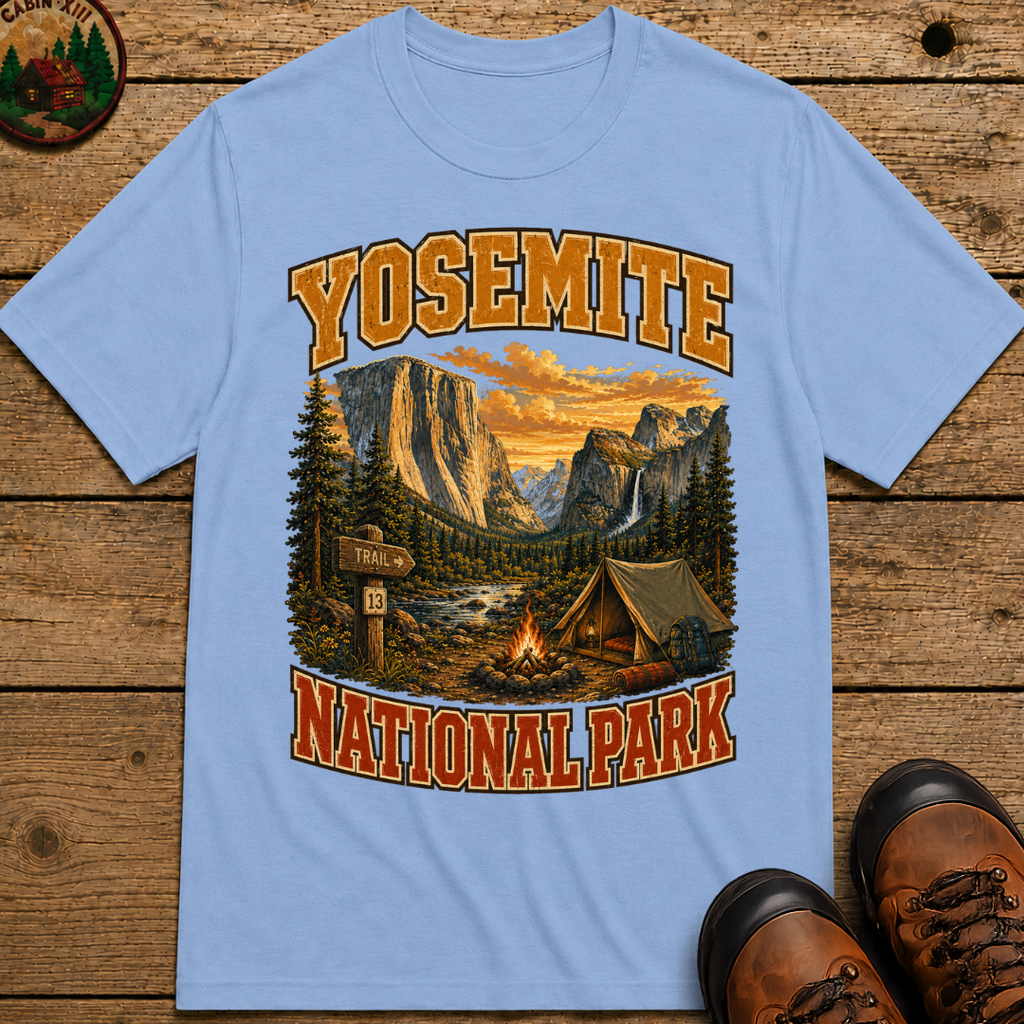 Yosemite National Park Camping Shirt — Vintage Outdoor Tee
