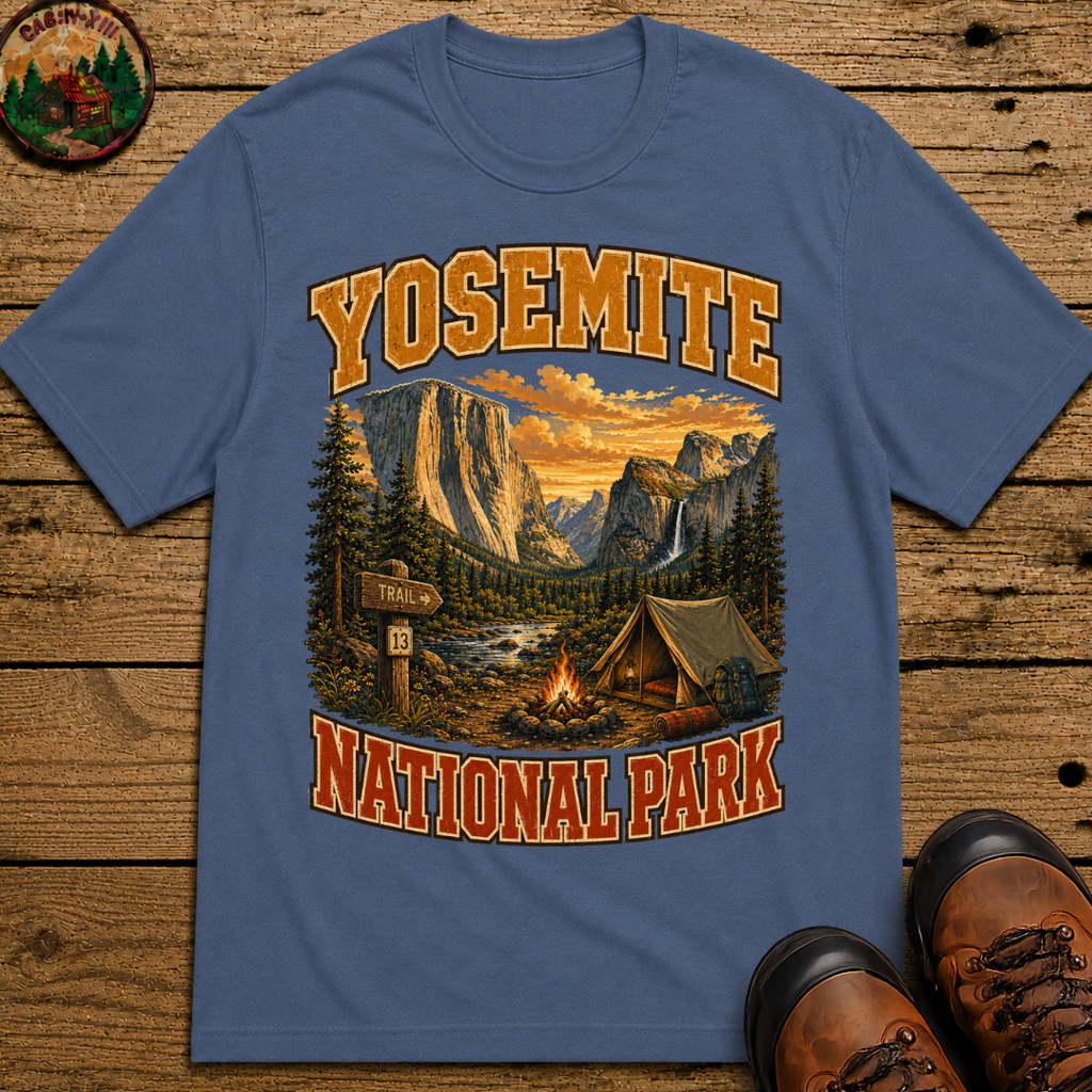 Yosemite National Park Camping Shirt — Vintage Outdoor Tee