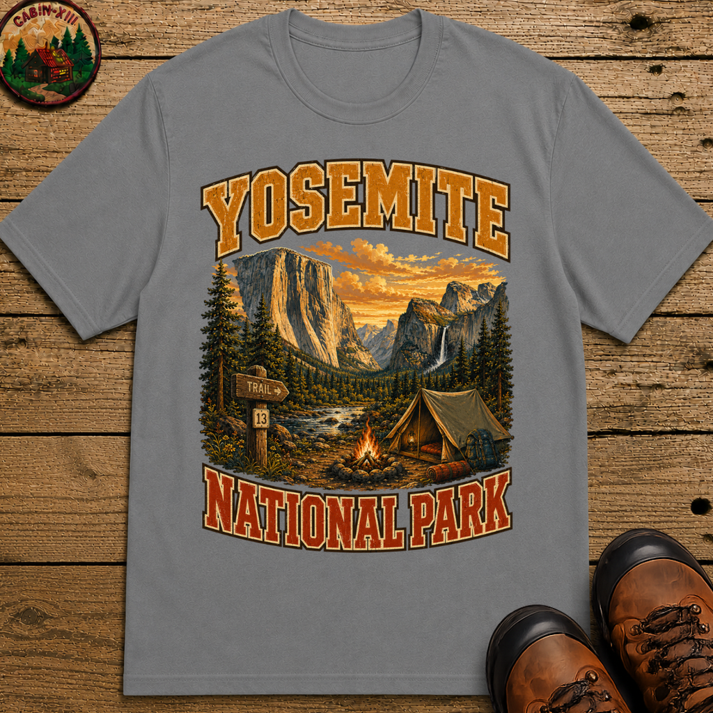 Yosemite National Park Camping Shirt — Vintage Outdoor Tee
