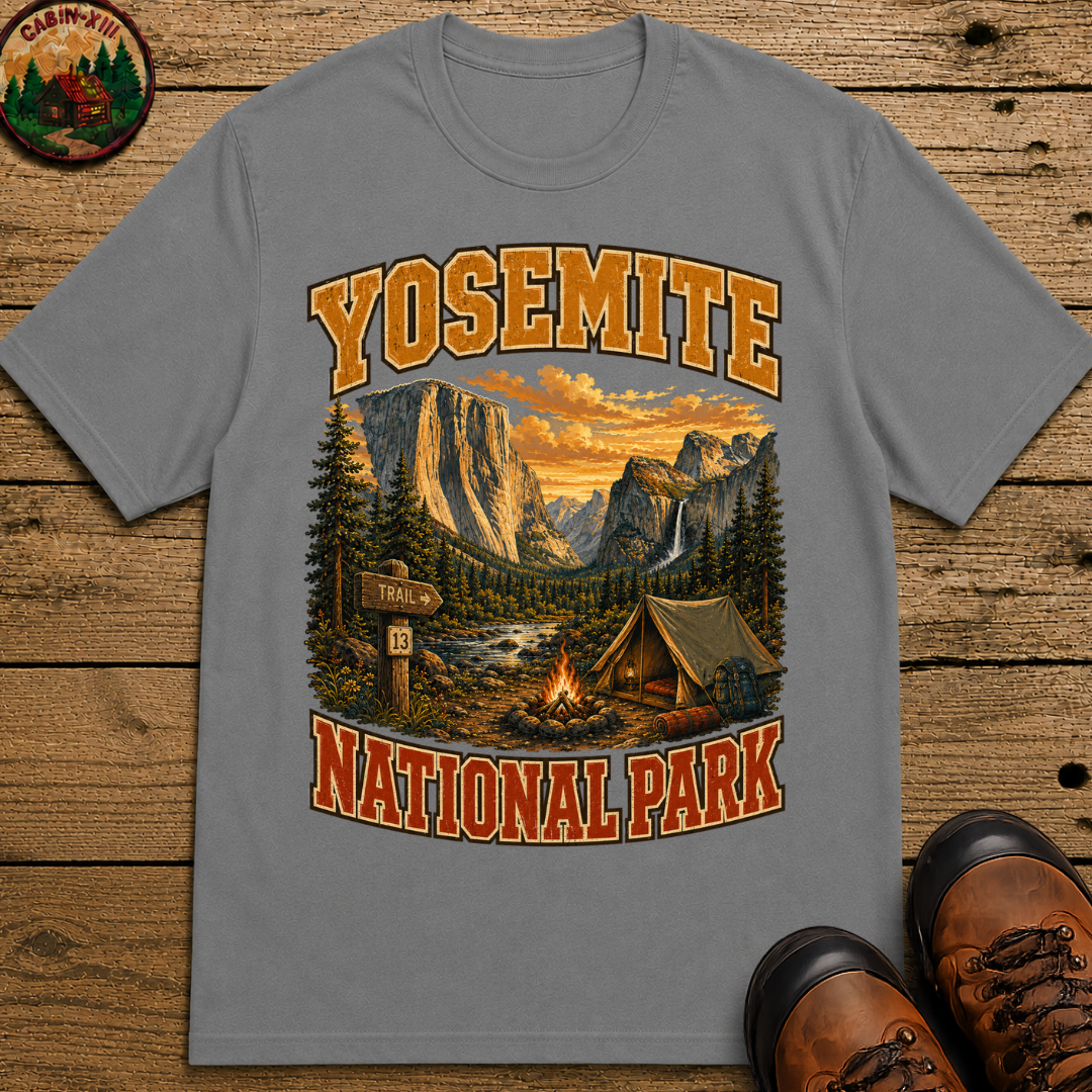 Yosemite National Park Camping Shirt — Vintage Outdoor Tee