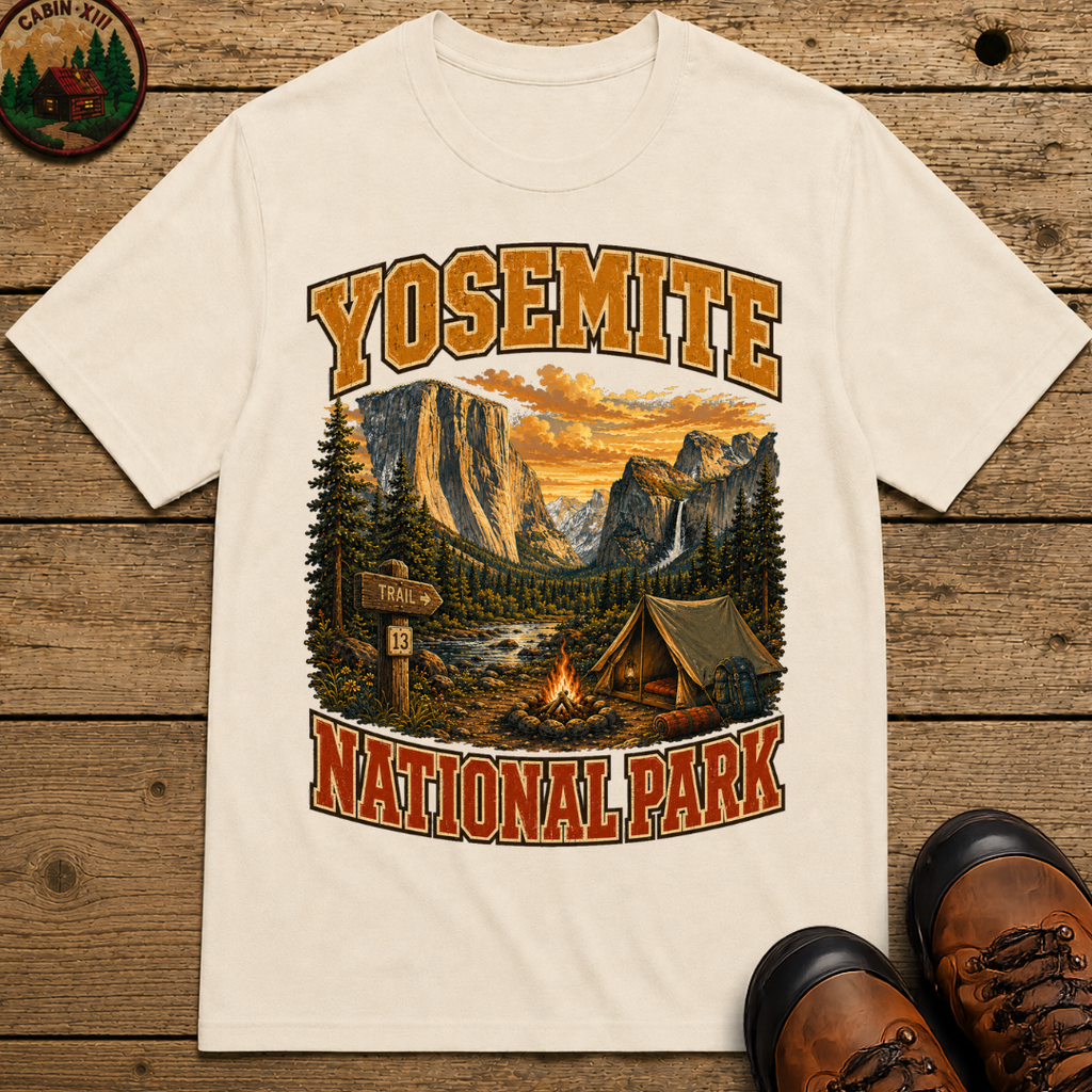 Yosemite National Park Camping Shirt — Vintage Outdoor Tee