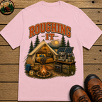 Roughing It Funny Glamping Shirt — Vintage Camping Comfort Tee