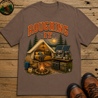 Roughing It Funny Glamping Shirt — Vintage Camping Comfort Tee