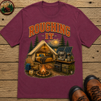 Roughing It Funny Glamping Shirt — Vintage Camping Comfort Tee