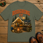 Roughing It Funny Glamping Shirt — Vintage Camping Comfort Tee