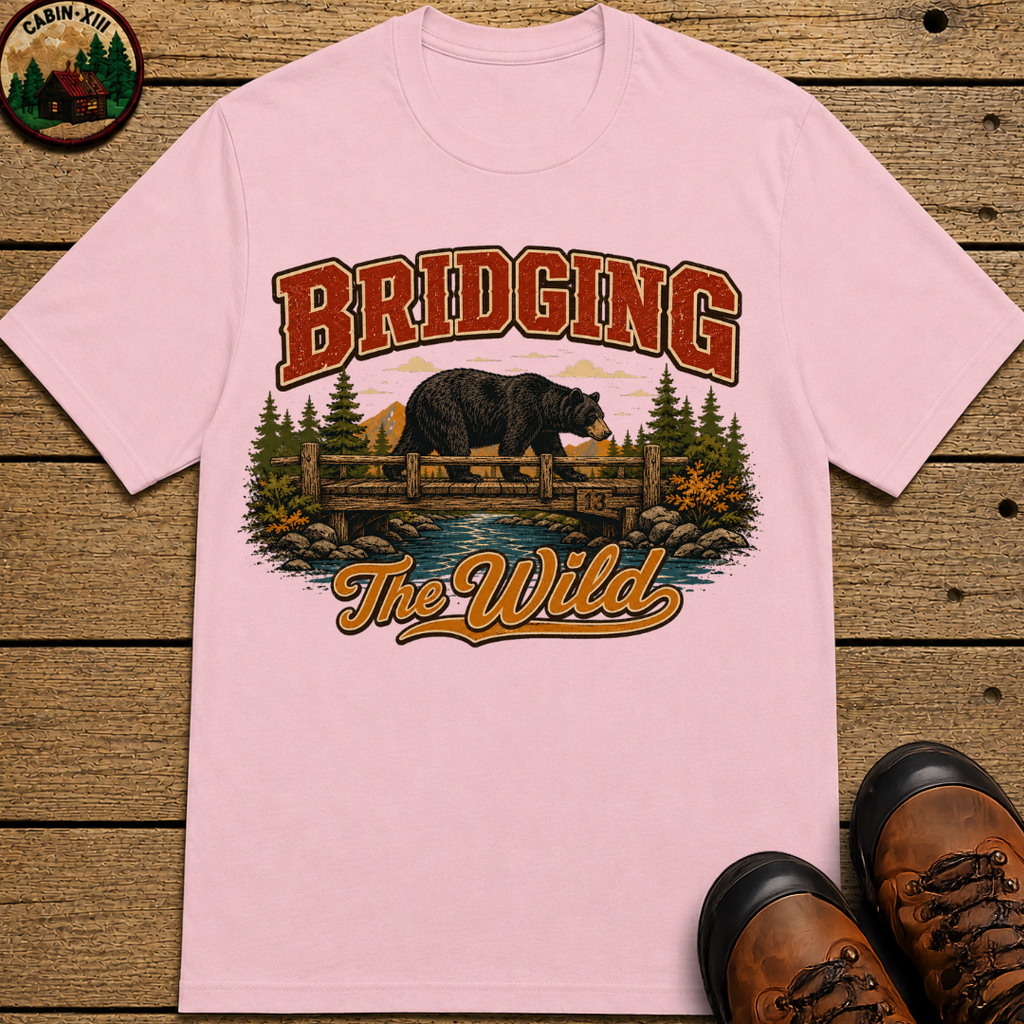 Bridging the Wild Vintage Bear Camping Shirt — Outdoor Nature Tee