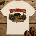 Bridging the Wild Vintage Bear Camping Shirt — Outdoor Nature Tee