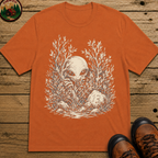 Alien Hiding in the Bushes Shirt — Funny Outdoor UFO Sketch Tee