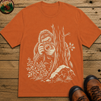 Bigfoot with Camera Shirt — Funny Sasquatch Outdoor Sketch Tee
