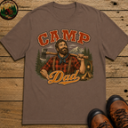Camp Dad Lumberjack Camping Shirt — Vintage Outdoor Dad Tee