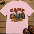 Camp Mom Vintage Camping Shirt — Retro Outdoor Mom Portrait Tee