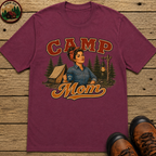 Camp Mom Vintage Camping Shirt — Retro Outdoor Mom Portrait Tee