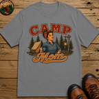 Camp Mom Vintage Camping Shirt — Retro Outdoor Mom Portrait Tee