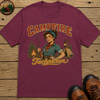 Campfire Technician Funny Camping Shirt — Vintage Outdoor Women's Tee