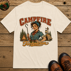Campfire Technician Funny Camping Shirt — Vintage Outdoor Women's Tee