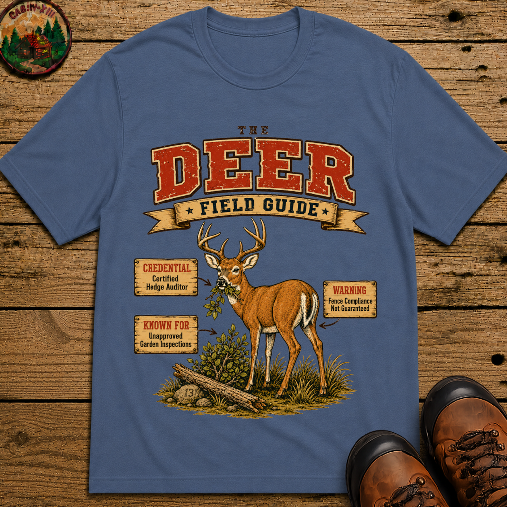 Deer Field Guide - Unapproved Garden Inspections Shirt