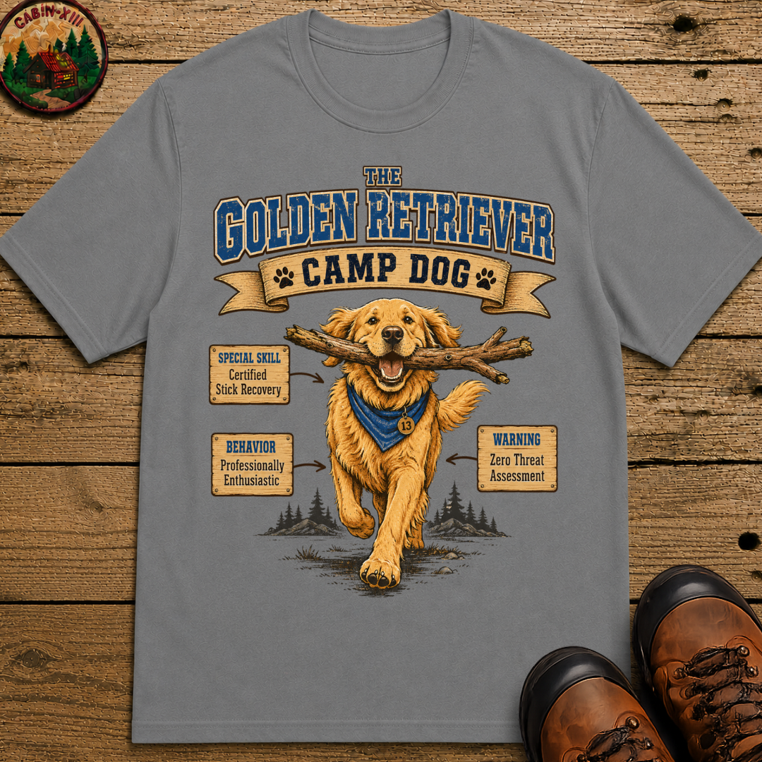 Golden Retriever Camp Dog - Certified Stick Recovery Shirt