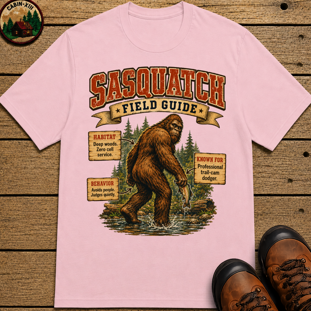 Sasquatch Field Guide - Avoids People Judges Quietly Shirt