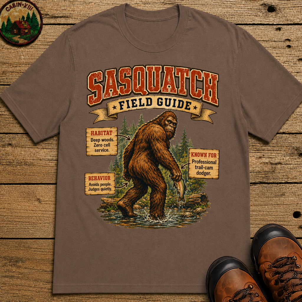 Sasquatch Field Guide - Avoids People Judges Quietly Shirt