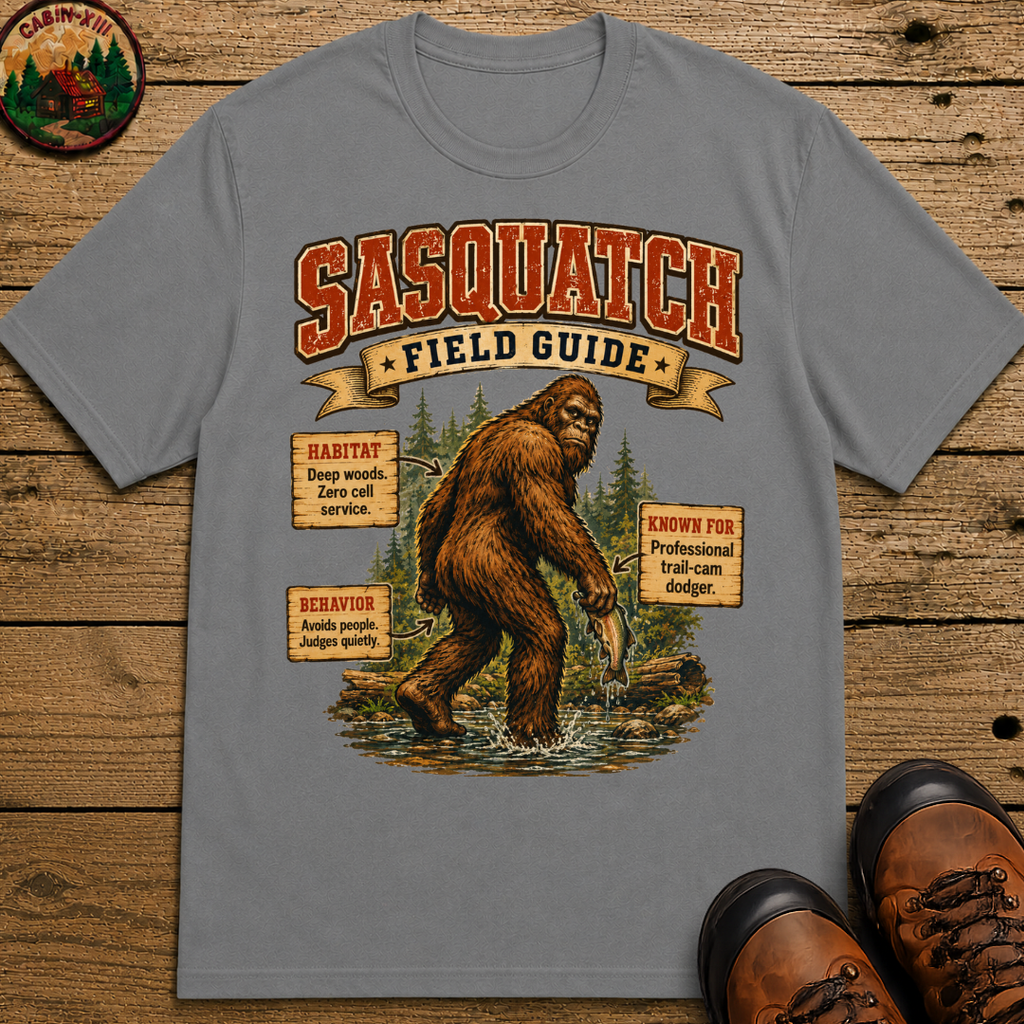 Sasquatch Field Guide - Avoids People Judges Quietly Shirt