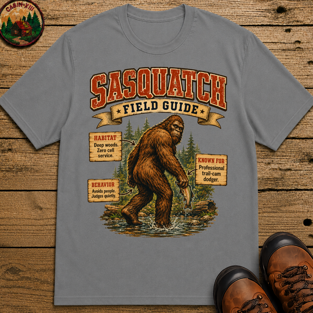 Sasquatch Field Guide - Avoids People Judges Quietly Shirt
