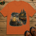Firefly Mason Jar Lake Camping Shirt — Watercolor Outdoor Tee