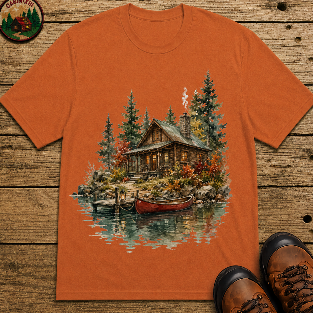 Lake Cabin (Watercolor) T-Shirt