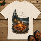 Toasting Marshmallows - Watercolor Campfire Tee