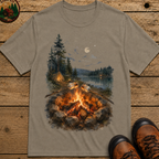 Toasting Marshmallows - Watercolor Campfire Tee