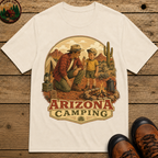 Arizona Camping Dad and Son Shirt — Vintage Desert Campfire Tee