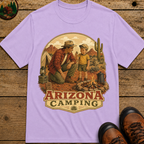 Arizona Camping Dad and Son Shirt — Vintage Desert Campfire Tee