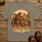 Arizona Camping Dad and Son Shirt — Vintage Desert Campfire Tee