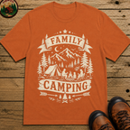 Family Camping Shirt — Vintage Outdoor Family Badge Tee