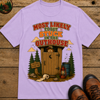 Most Likely to Get Stuck in the Outhouse Funny Camping Shirt