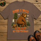 Does a Bear Crap in the Woods Funny Camping Shirt