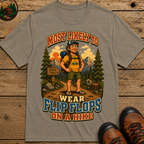 Most Likely to Wear Flip Flops on a Hike Funny Hiking Shirt