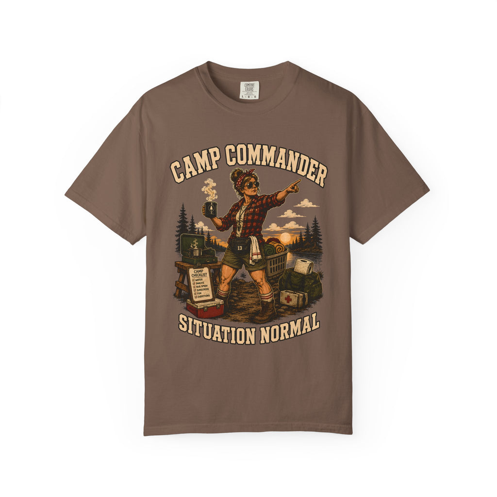 Camp Commander Situation Normal — Funny Camping Mom Tee