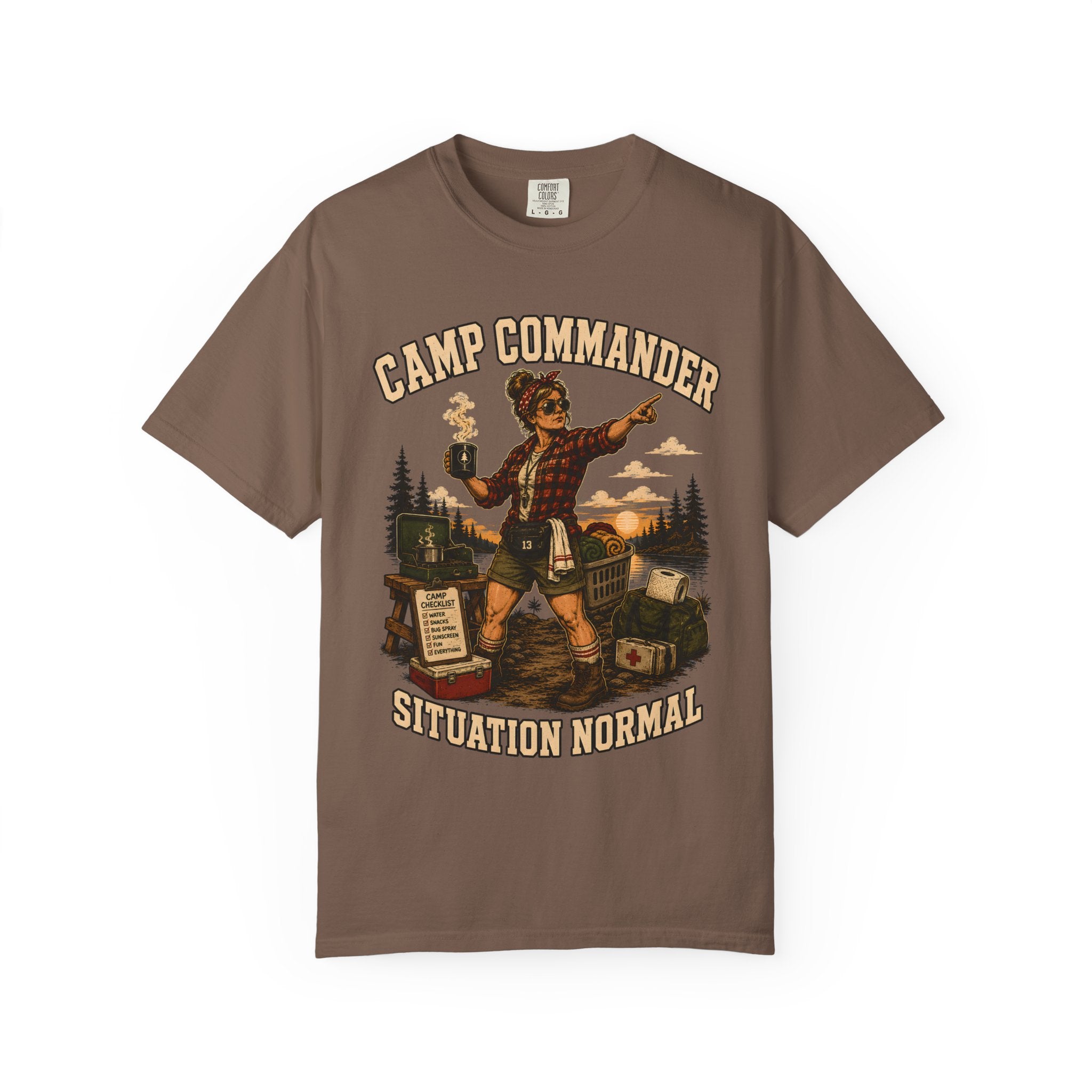 Camp Commander Situation Normal — Funny Camping Mom Tee