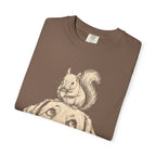 Dog and Squirrel — Vintage Sketch Outdoor Dog Tee