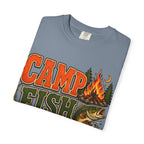Camp Fish Hike — Vintage Outdoor Camping and Fishing Tee