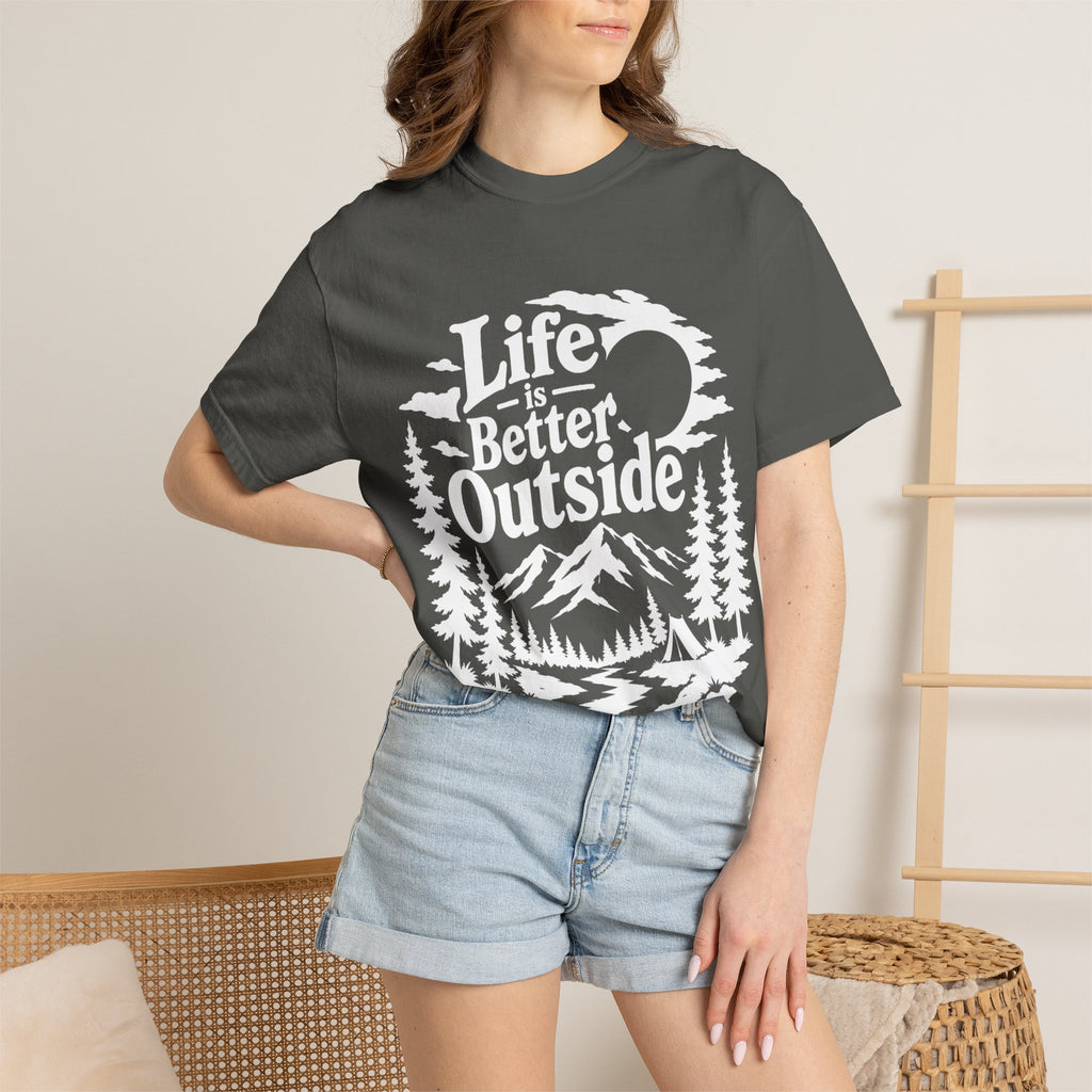 Life Is Better Outside Shirt — Vintage Outdoor Camping Tee