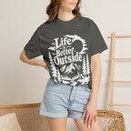 Life Is Better Outside Shirt — Vintage Outdoor Camping Tee