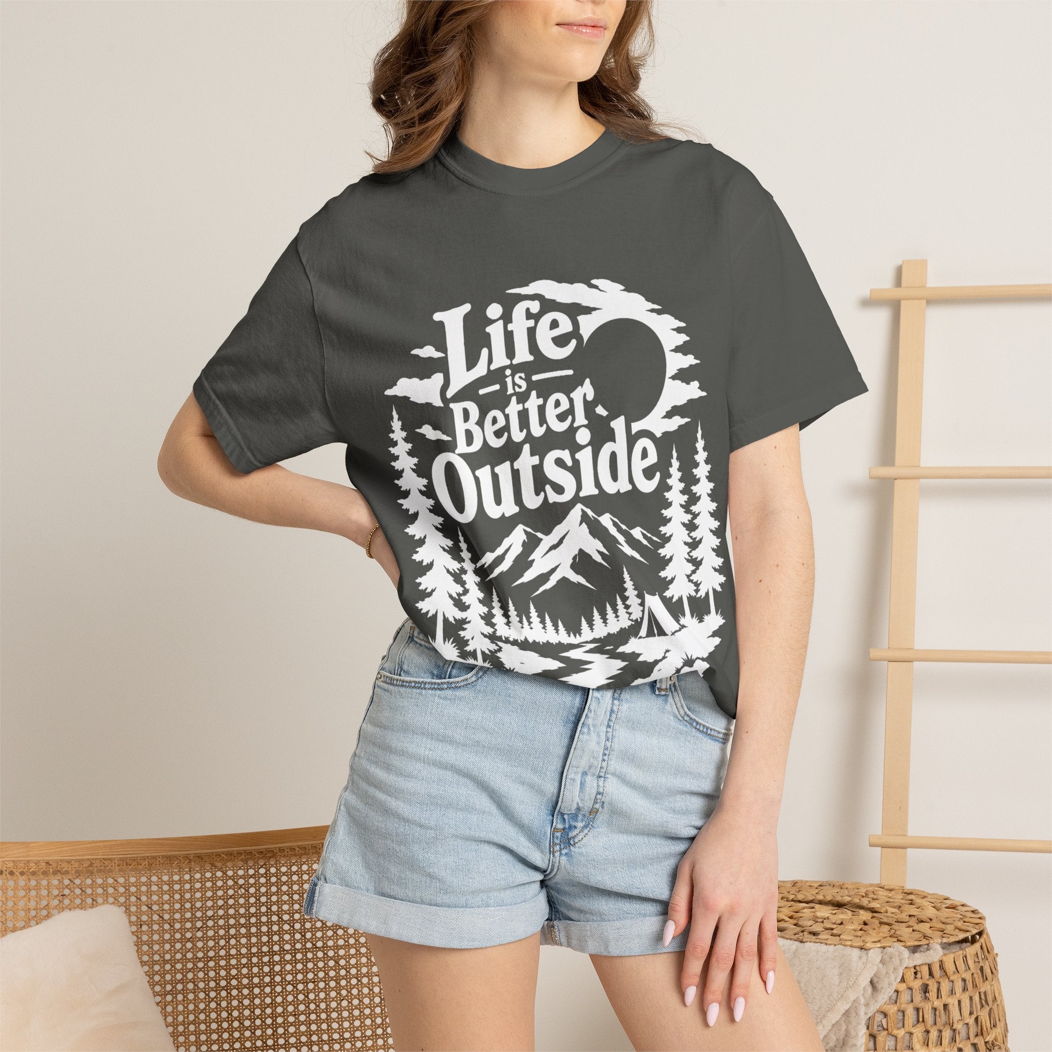 Life Is Better Outside Shirt — Vintage Outdoor Camping Tee
