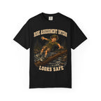 Risk Assessment Intern Looks Safe — Funny Camping Humor Tee