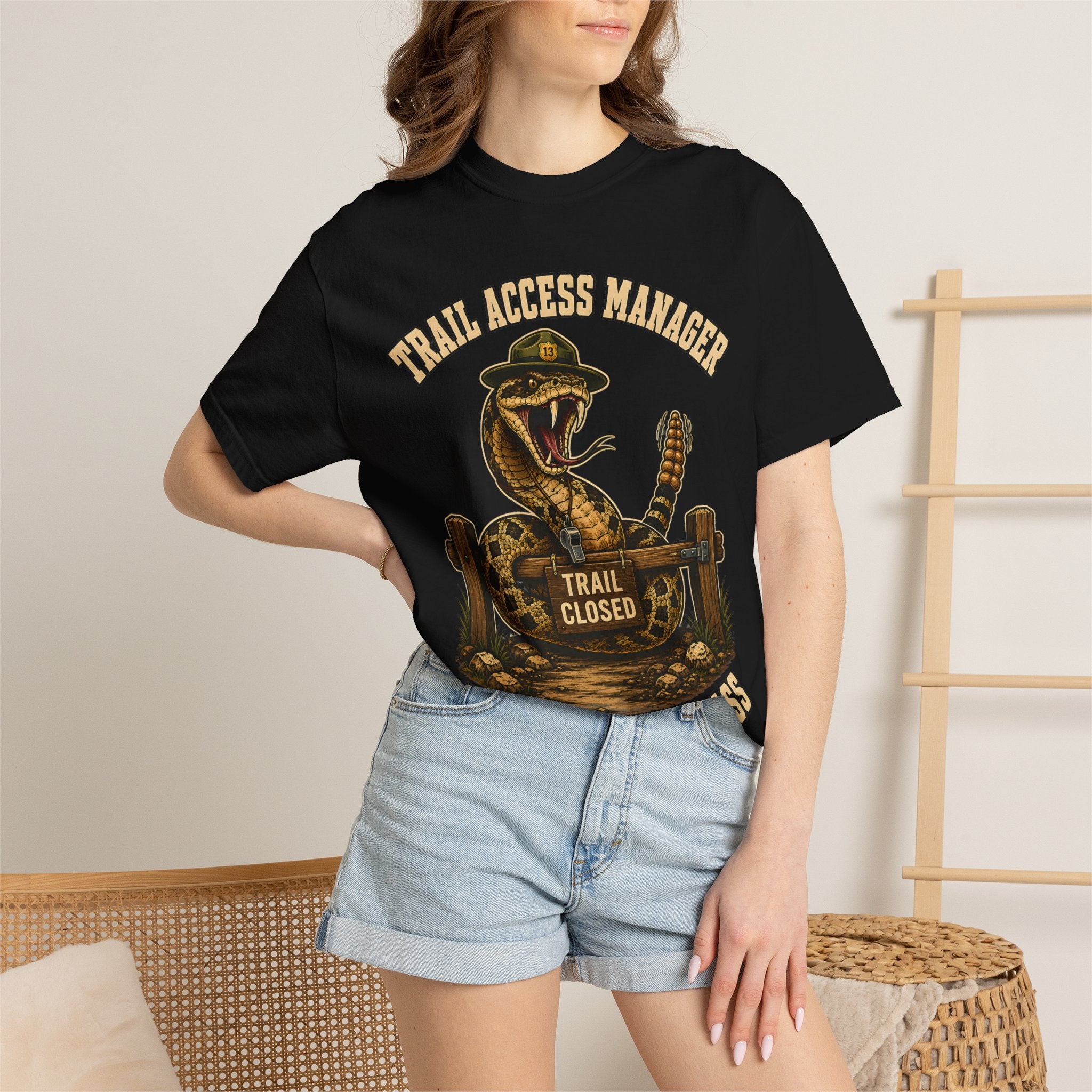 Trail Access Manager You Shall Not Pass — Rattlesnake Hiking Tee
