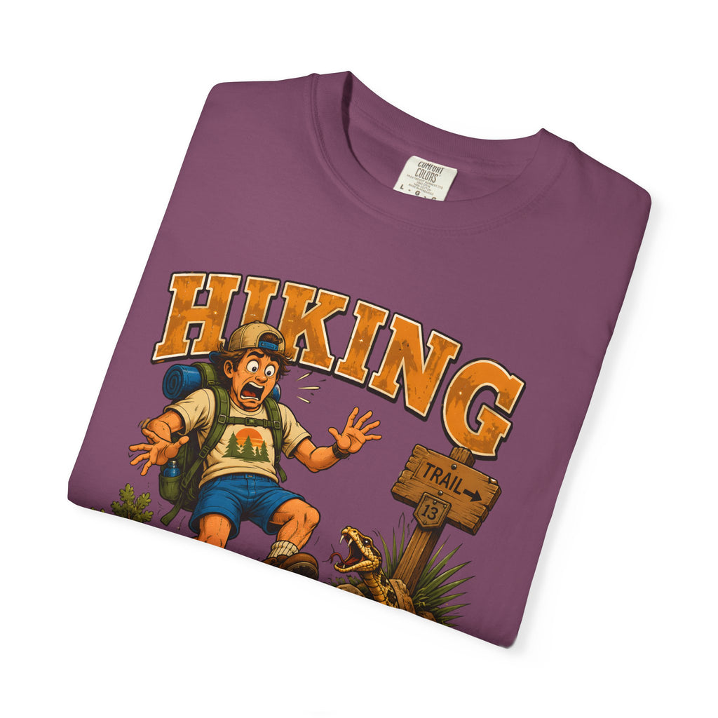 Hiking Walking With Hazards — Funny Rattlesnake Trail Tee