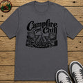 Campfire And Chill Kids T-Shirt — Charcoal