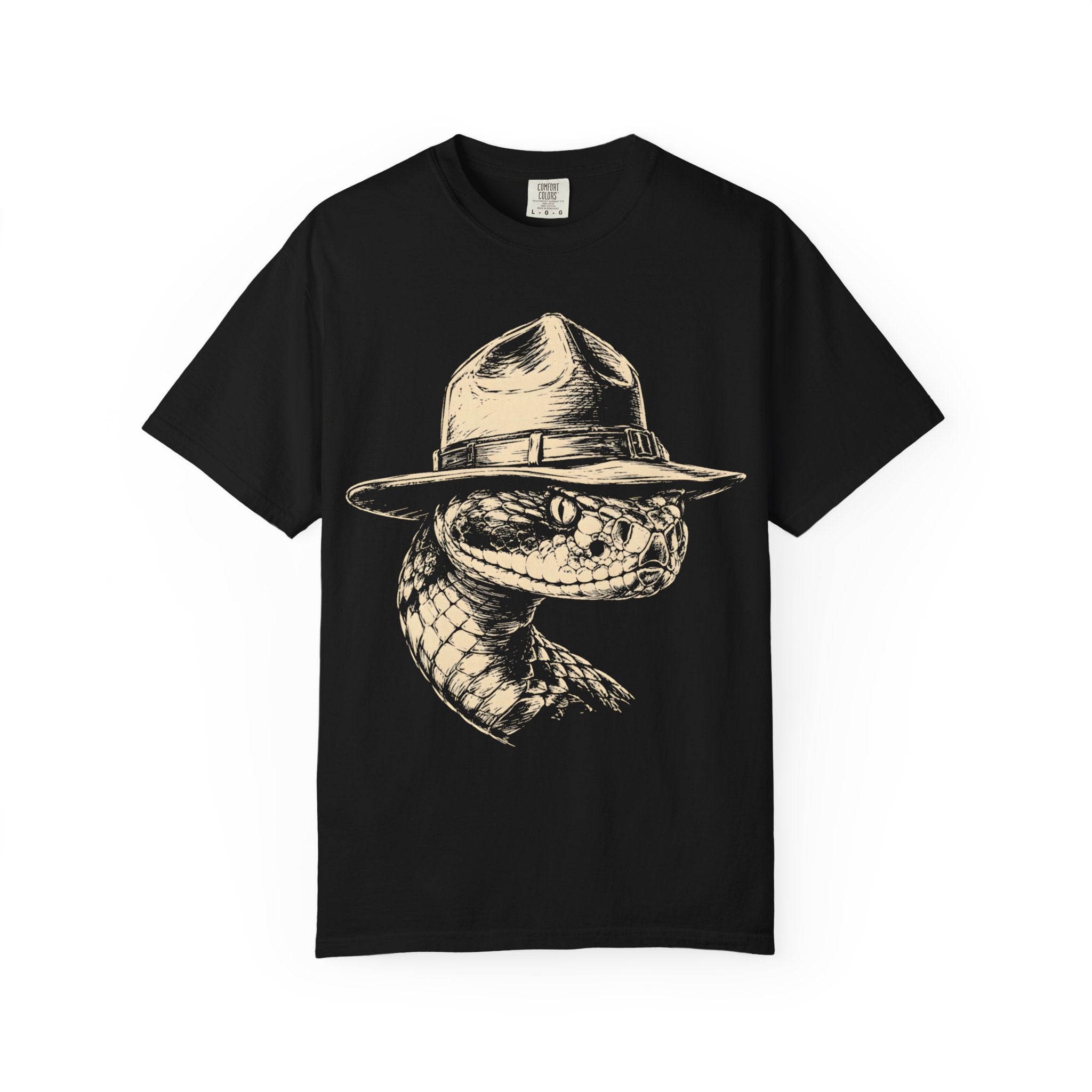 Rattlesnake Ranger — Vintage Sketch Outdoor Wildlife Tee