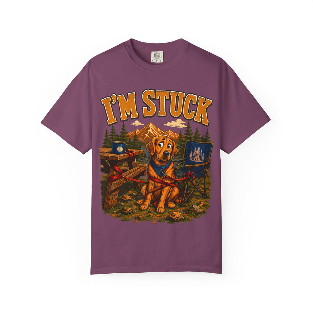I'm Stuck — Funny Camping Dog Golden Retriever Outdoor Tee