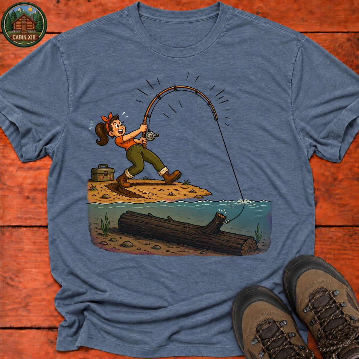 The Big One T-Shirt — Heather Indigo